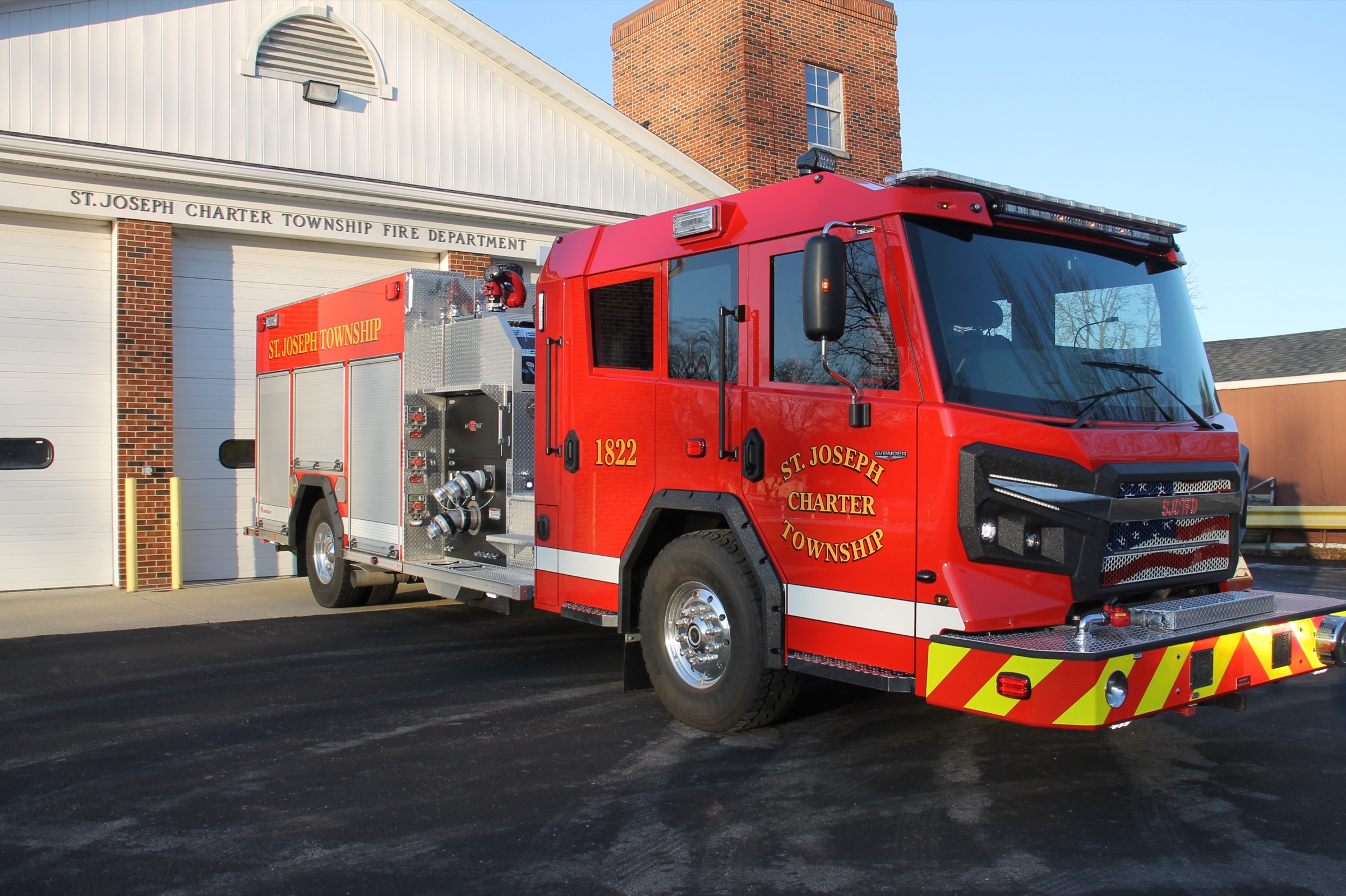Squad-181 parked in front of Station #1